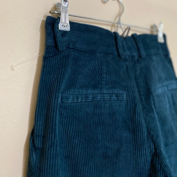 NWT COS Blue-Green Wide-Leg Corduroy Trousers MSRP$115 - Picture 10 of 16